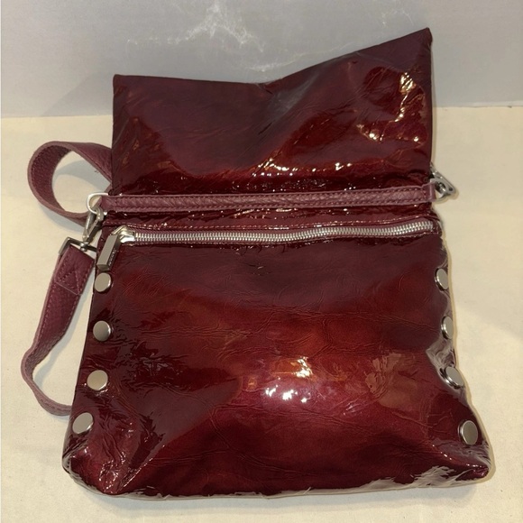 Hammitt Shiny Burgundy Crossbody Bag - Picture 3 of 8